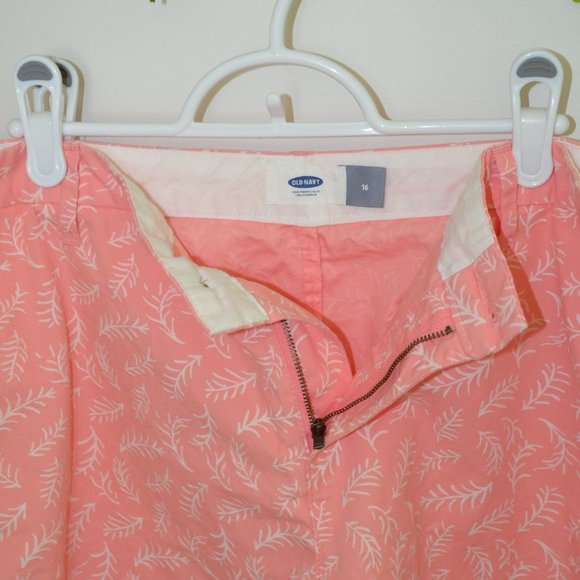 Old Navy Soft Cotton Shorts Slanted Pockets Pink Salmon Womens Plus Size 16 - Picture 6 of 8